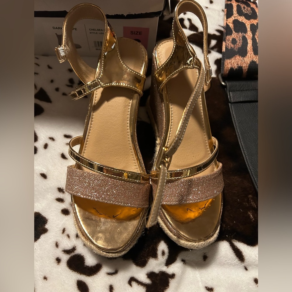 Rose Gold and Pink Women's Sandals